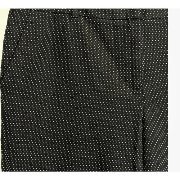 Talbots Petites Hampshire Ankle Pants Black White Polka Dots Womens 16P NEW - Picture 4 of 8
